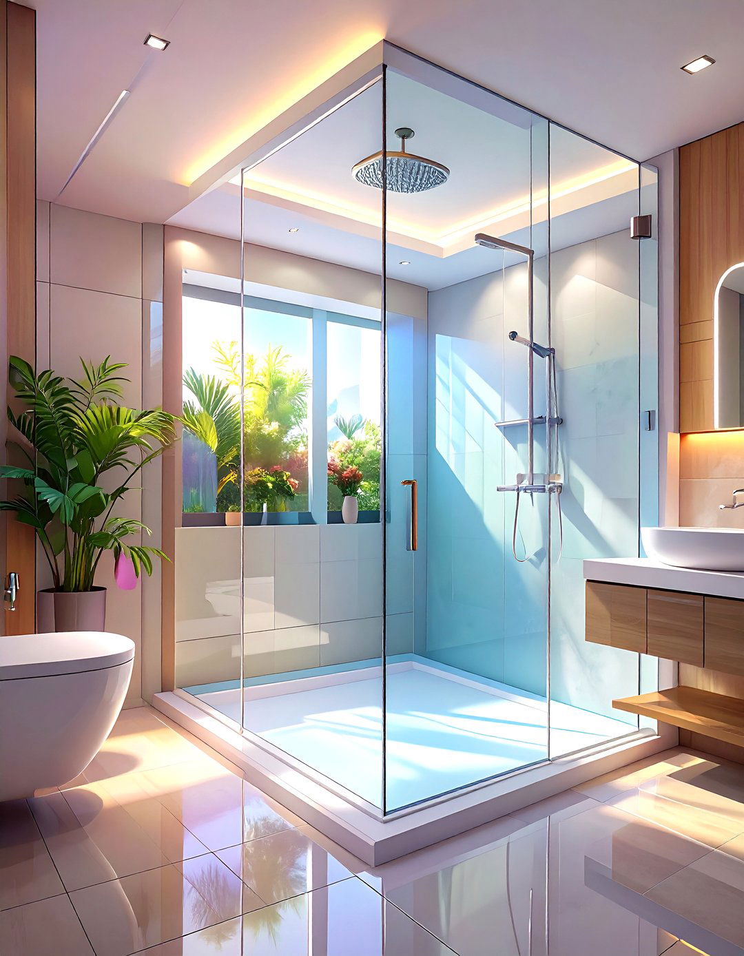 Smart Glass Shower Enclosure - 30 shower enclosure ideas