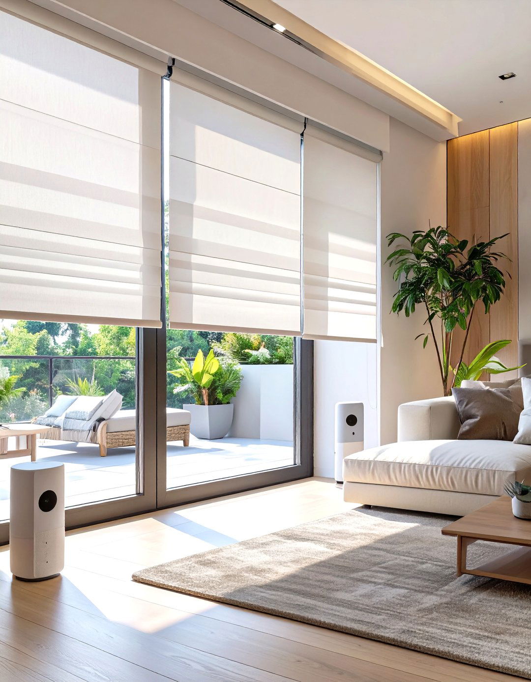 Smart Home Integrated Blinds for Sliding Patio Doors - 30 sliding patio door blinds ideas