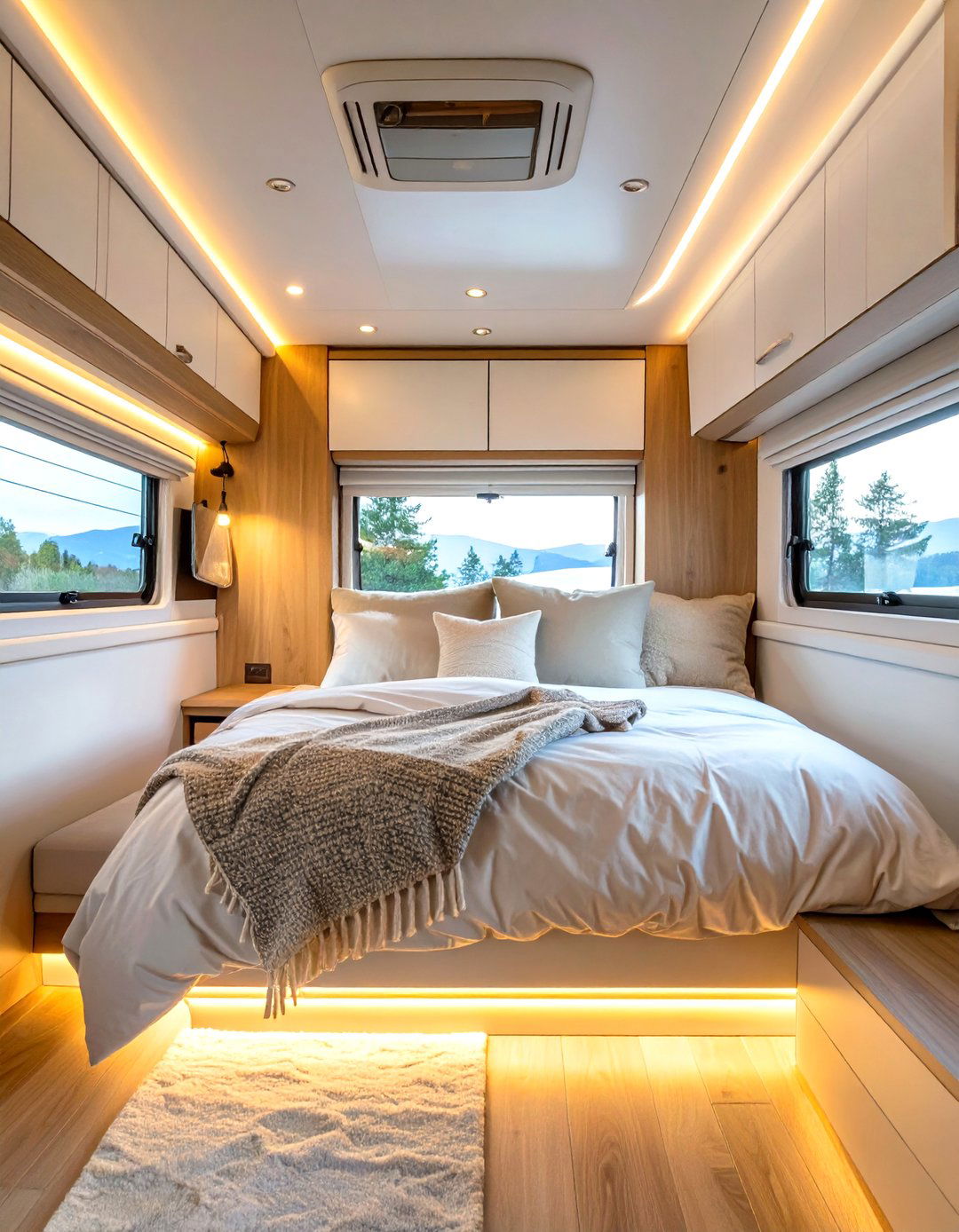 Smart Lighting for Ambiance and Control - 30 small rv bedroom ideas