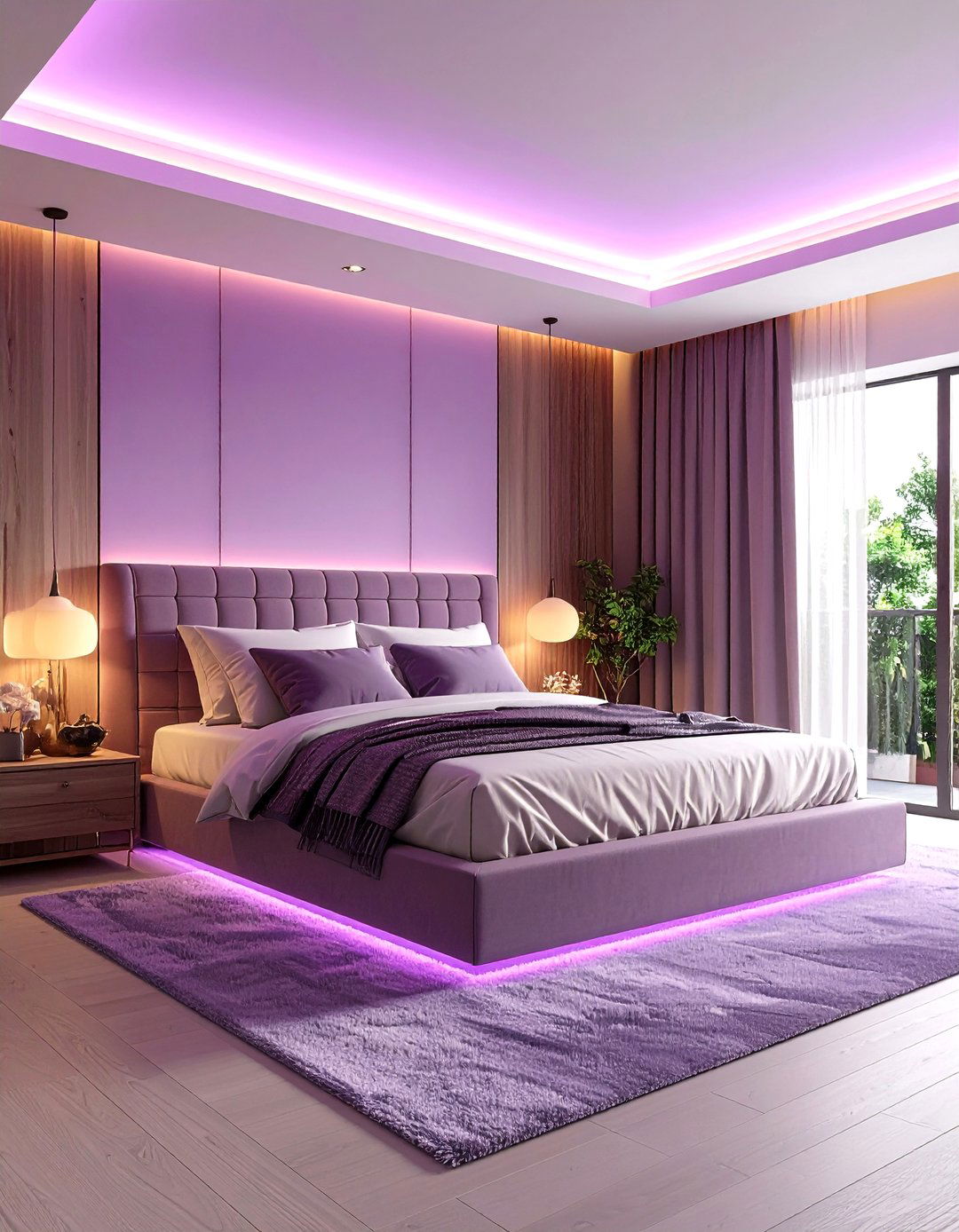 Smart Mood Lighting System - 30 romantic modern luxury master bedroom designs