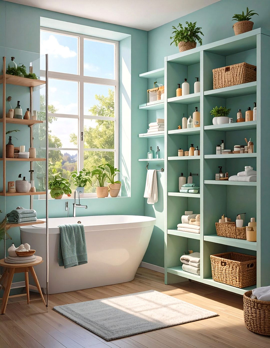 Smart Storage Vertical Bathroom - 30 bathroom ideas small