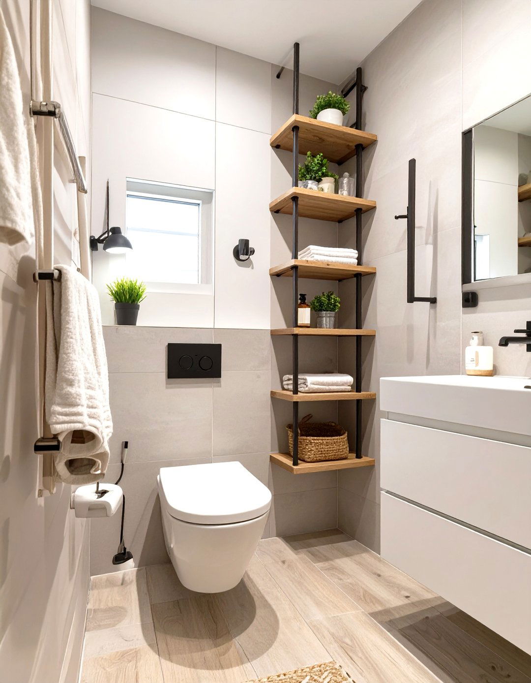 Smart Storage Vertical Small Bathroom - 30 cheap bathroom ideas for small bathrooms