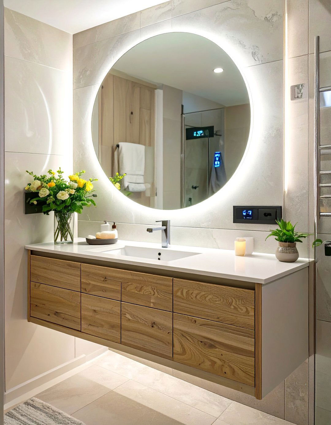 Smart Tech Integrated Bathroom - 30 bathroom furniture ideas