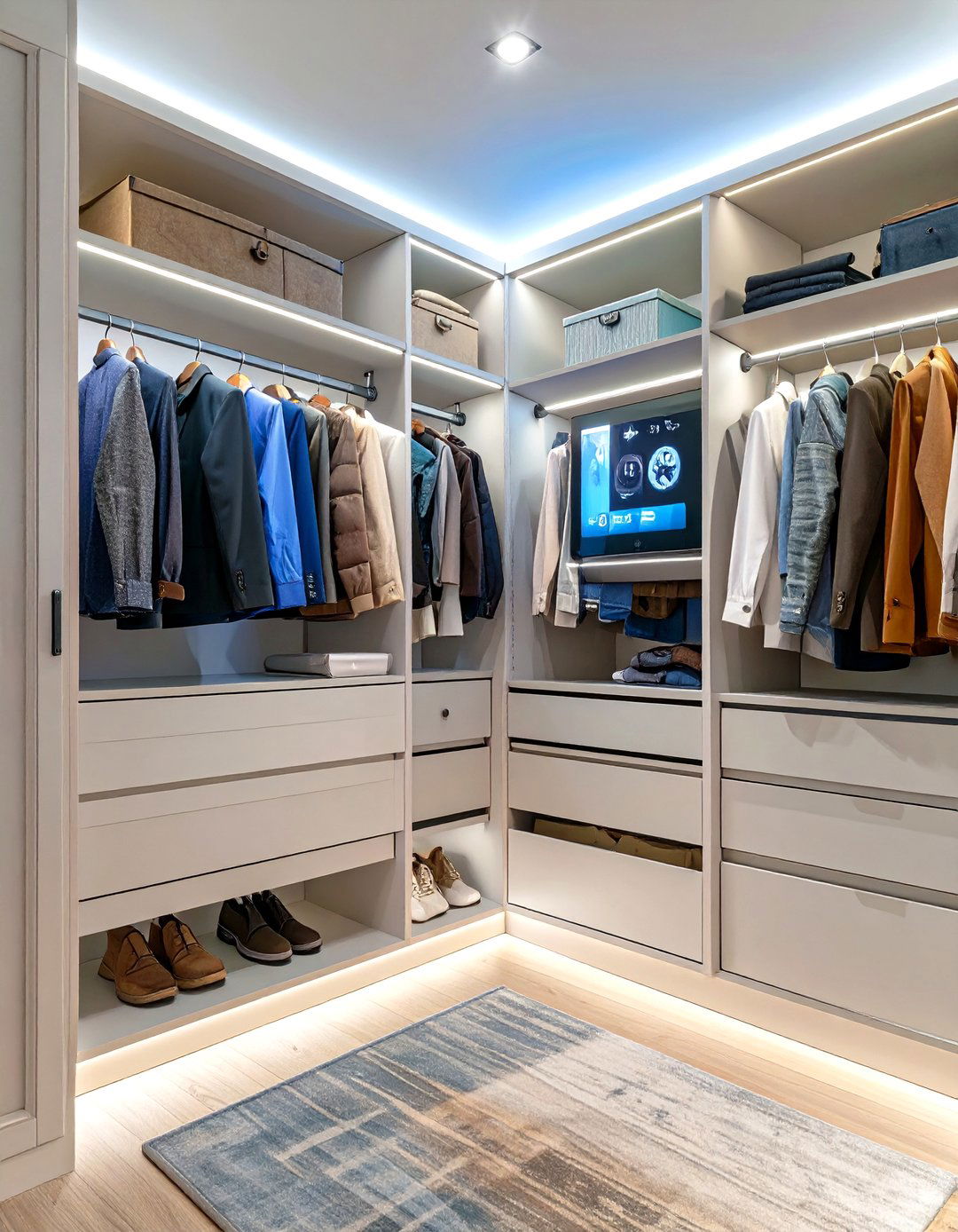 30 Efficient Corner Closet Ideas to Save Space - We Love Home Blog
