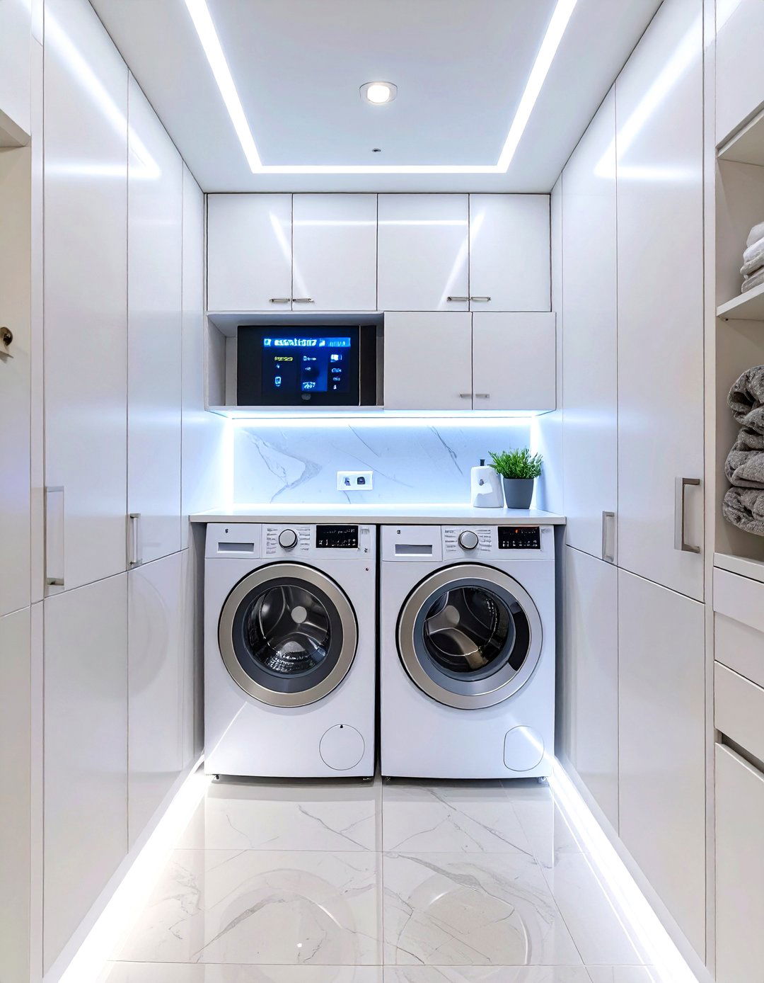 30 Hallway Laundry Closet Ideas for Small Space Homes - We Love Home Blog
