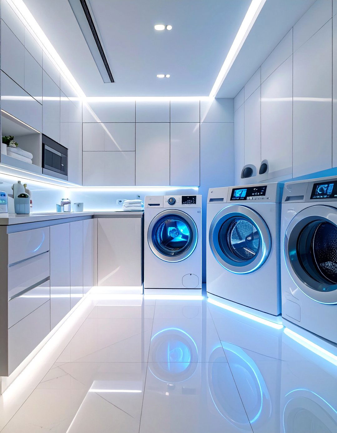Smart Tech Laundry Room - 30 ai laundry room design ideas