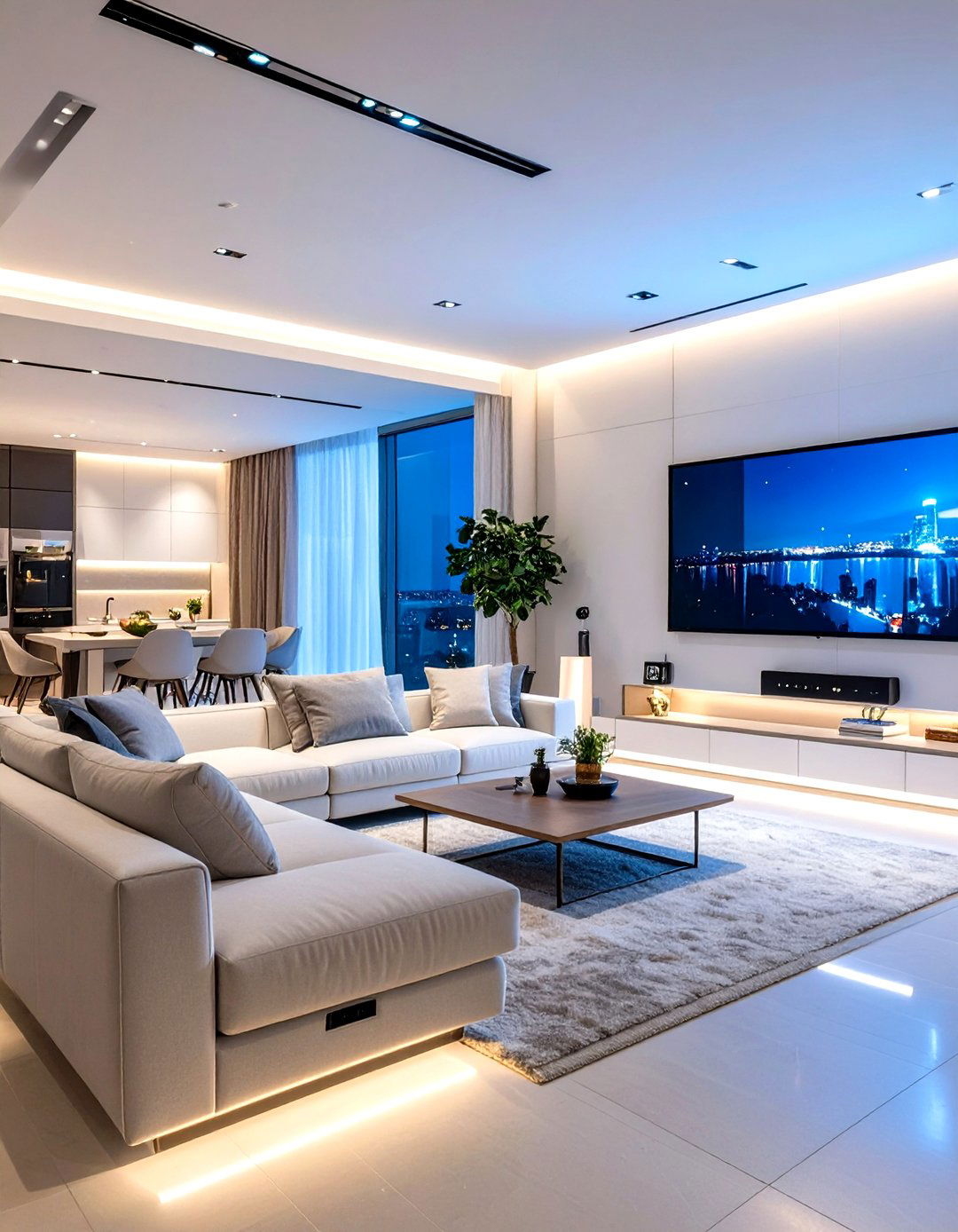 Smart Tech Living Room Hub - 30 design ideas for living room
