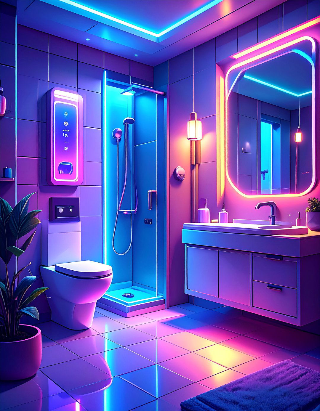 Smart Technology Bathroom - 30 bathroom ideas modern