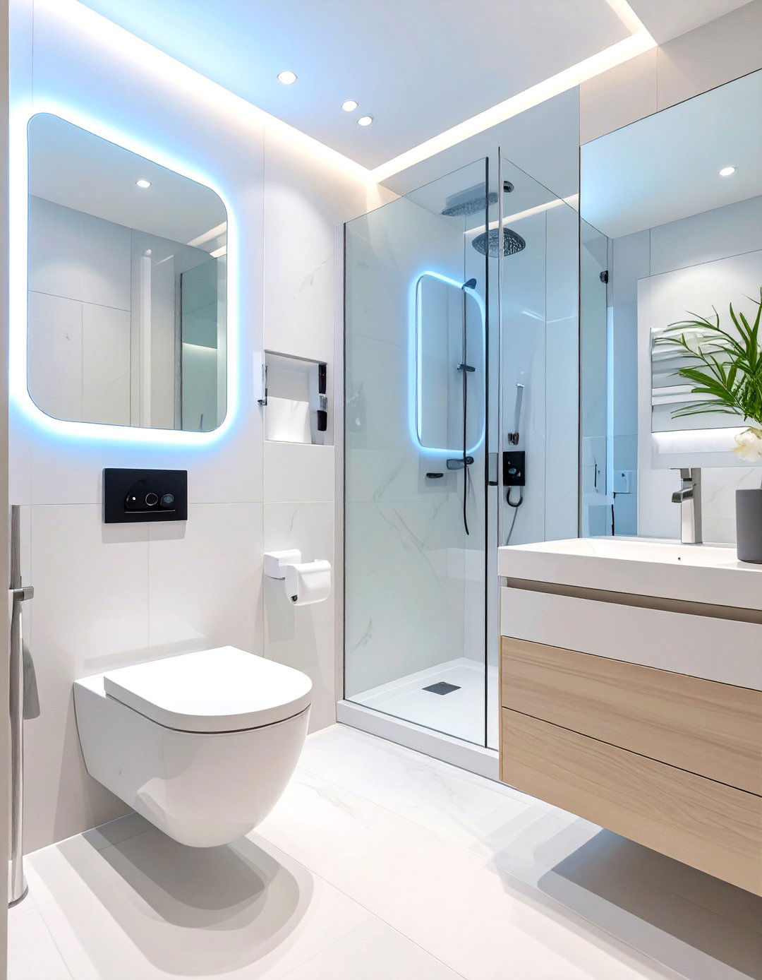 Smart Technology Guest Bathroom - 30 guest bathroom remodel ideas
