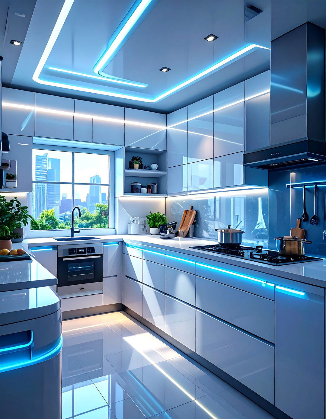 Smart Technology Integrated Kitchen - 30 modern kitchen decor ideas