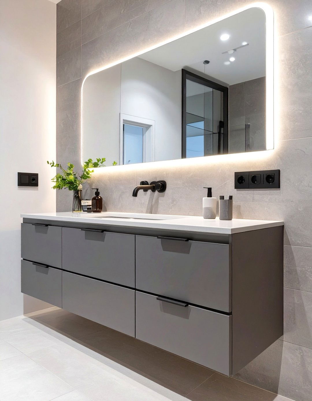 Smart Vanity with Integrated Technology - 30 vanity ideas