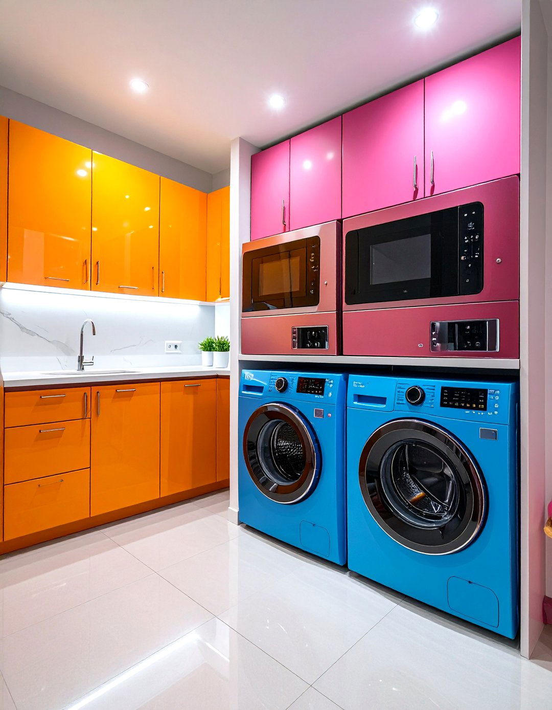 Smart and Tech Integrated Laundry - 30 laundry decor ideas