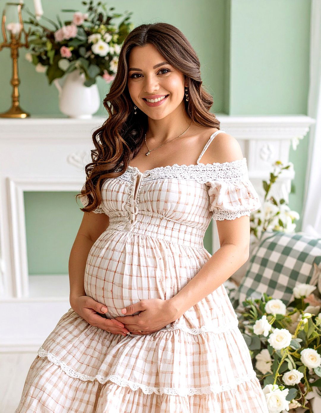 Smocked Bodice Dress - 30 baby shower outfit ideas