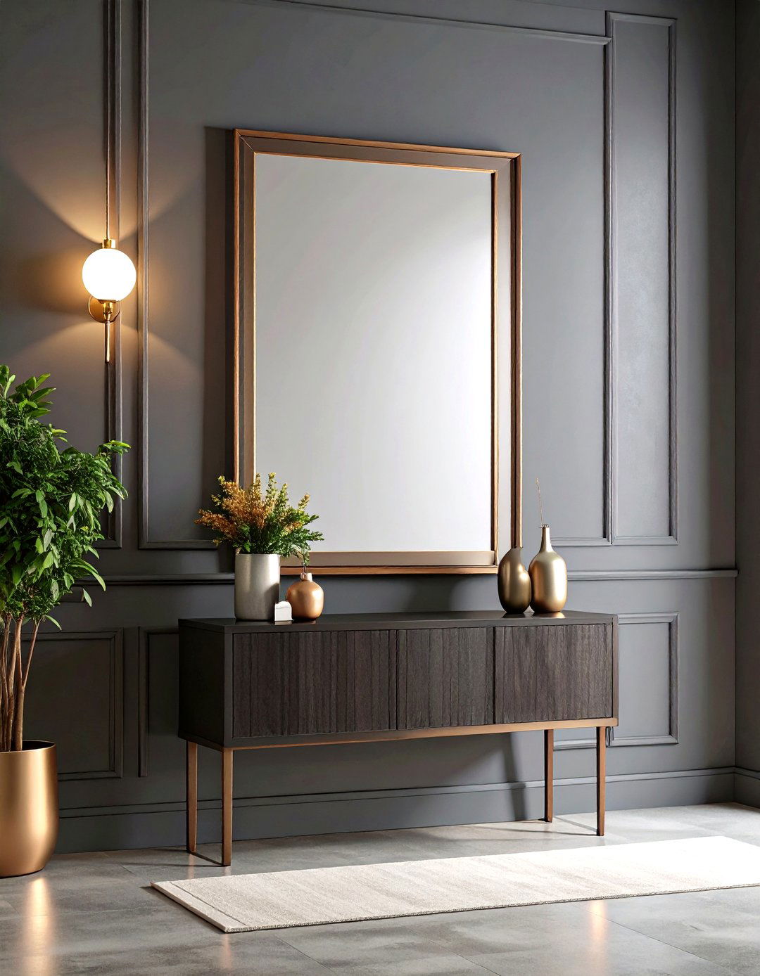 Smoked Glass Entryway Mirror - 30 entryway mirror ideas
