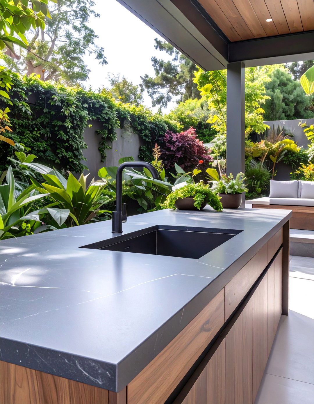 Soapstone Outdoor Kitchen Countertops - 30 outdoor kitchen countertop ideas