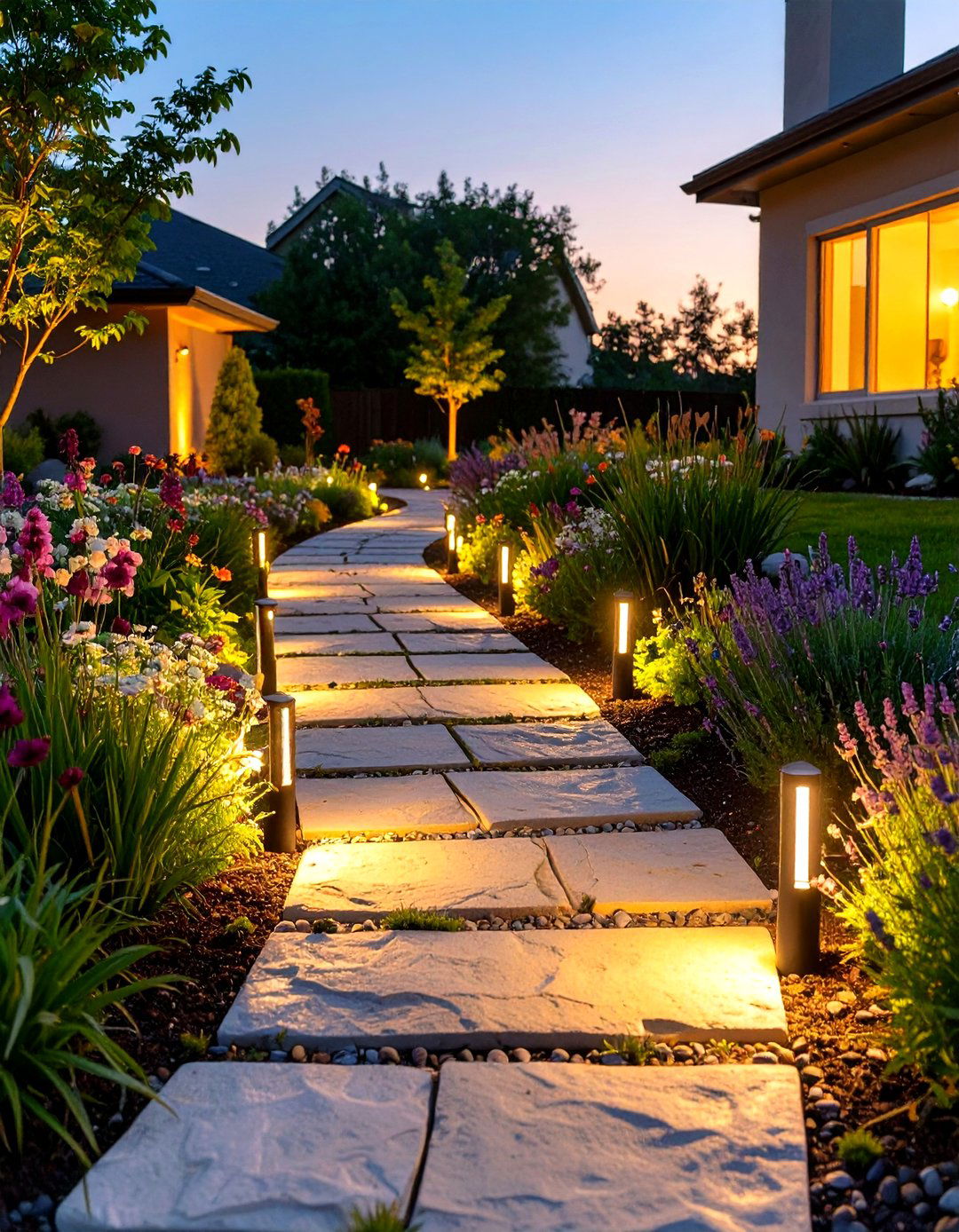 Soffit Downlighting for Architectural Accents - 30 outdoor house lighting ideas