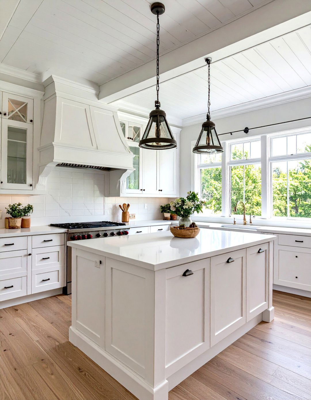 Soffit as a Range Hood Enclosure - 30 kitchen soffit ideas