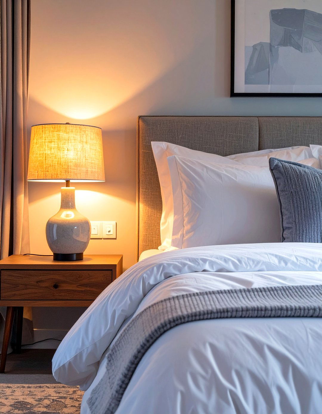 Soft Ambient Lighting with Dimmers - 30 simple bedroom ideas