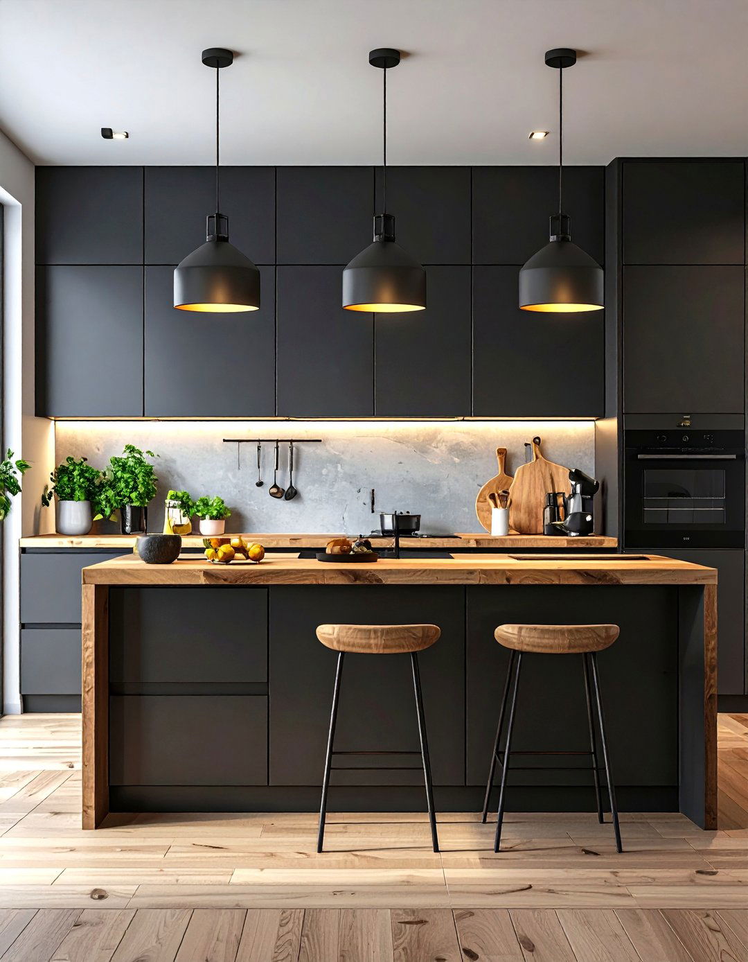 Soft Black Kitchen Cabinets - 30 kitchen cabinet color trends 2025