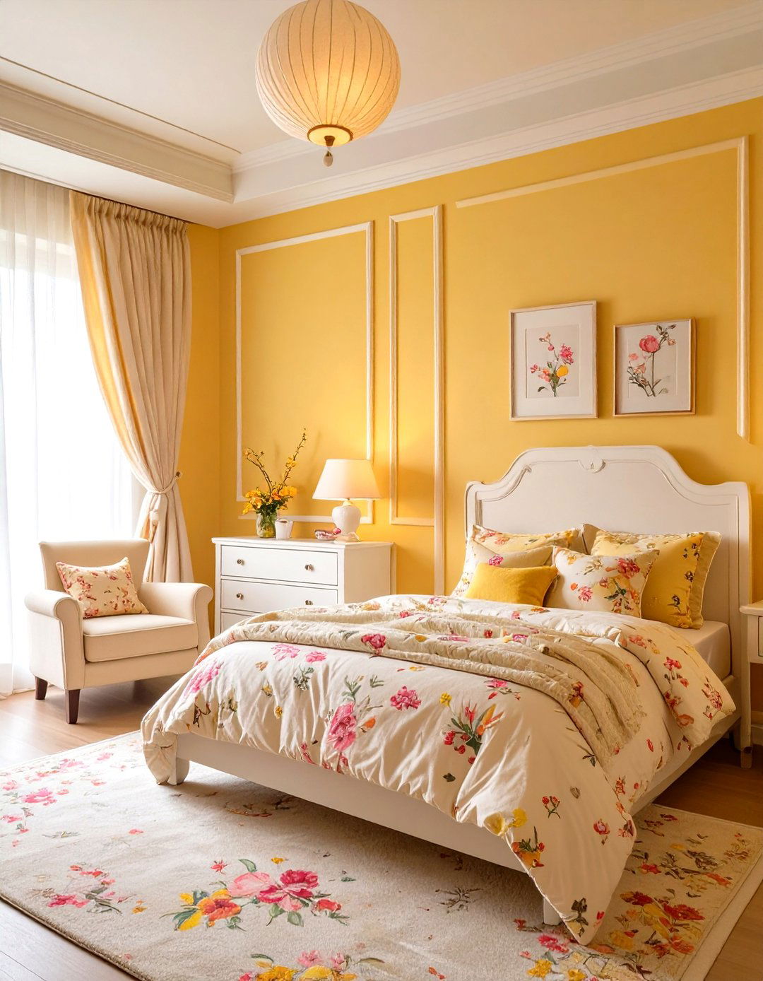 Soft Buttercream Yellow - 30 girls room paint ideas