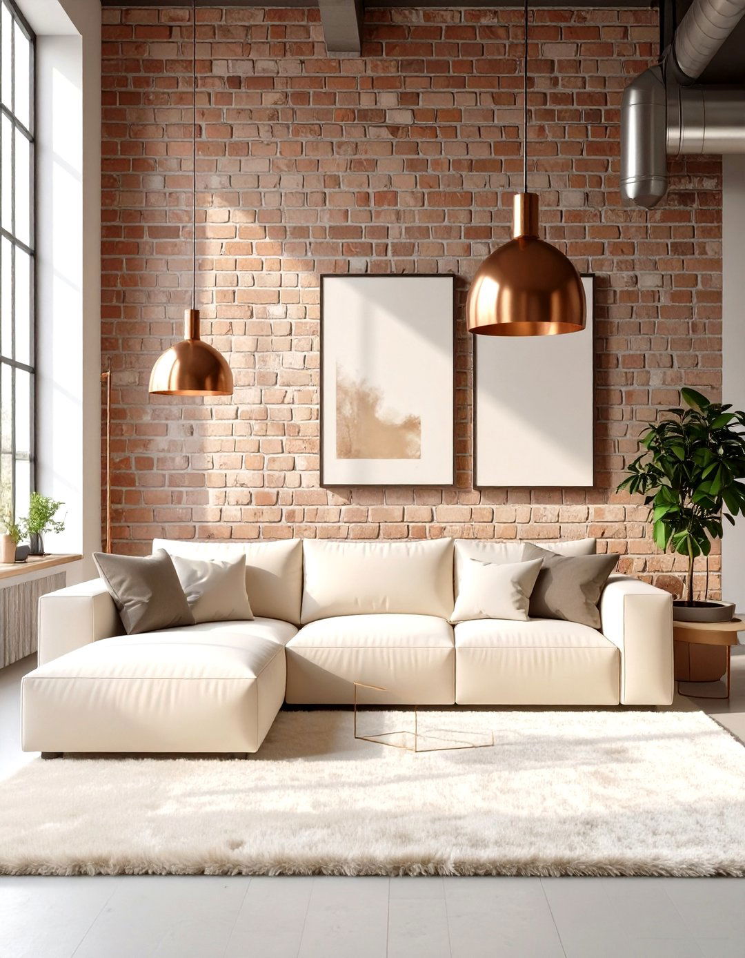 Soft Industrial Living Room - 30 cute living room ideas