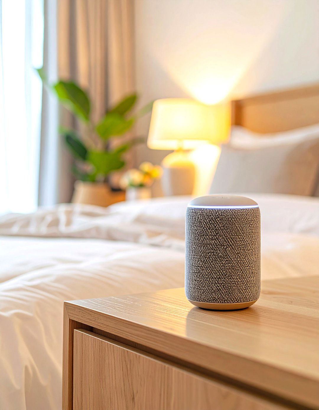 Soft Music with a Hidden Speaker System - 30 romantic warm and cozy bedroom ideas