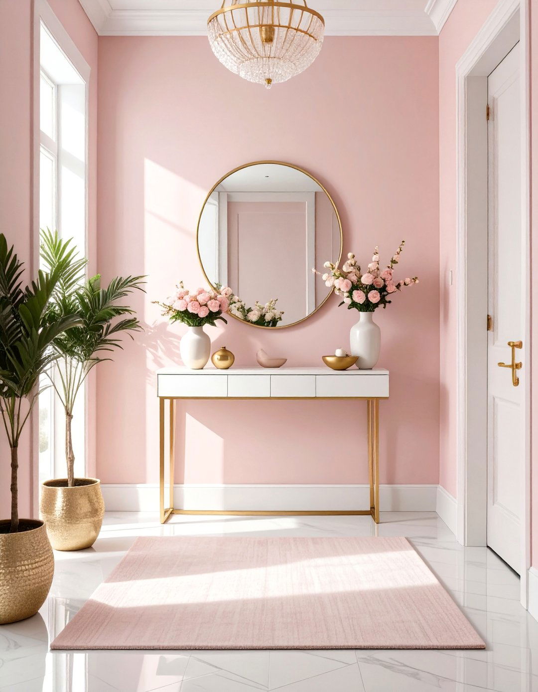 Soft Pastels Entryway - 30 apartment entryway ideas
