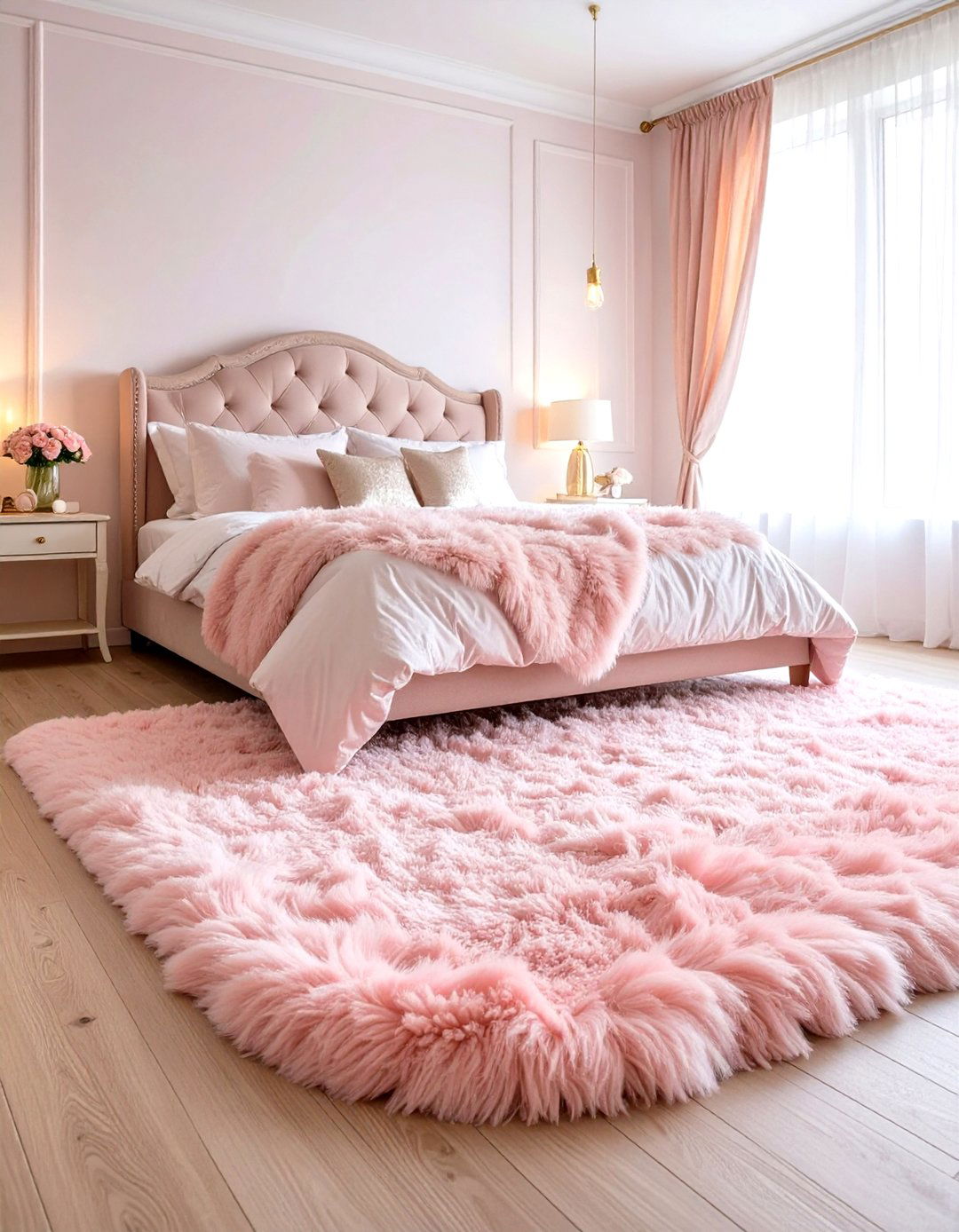 Soft Shag Rug Princess Bedroom - 30 princess bedroom ideas