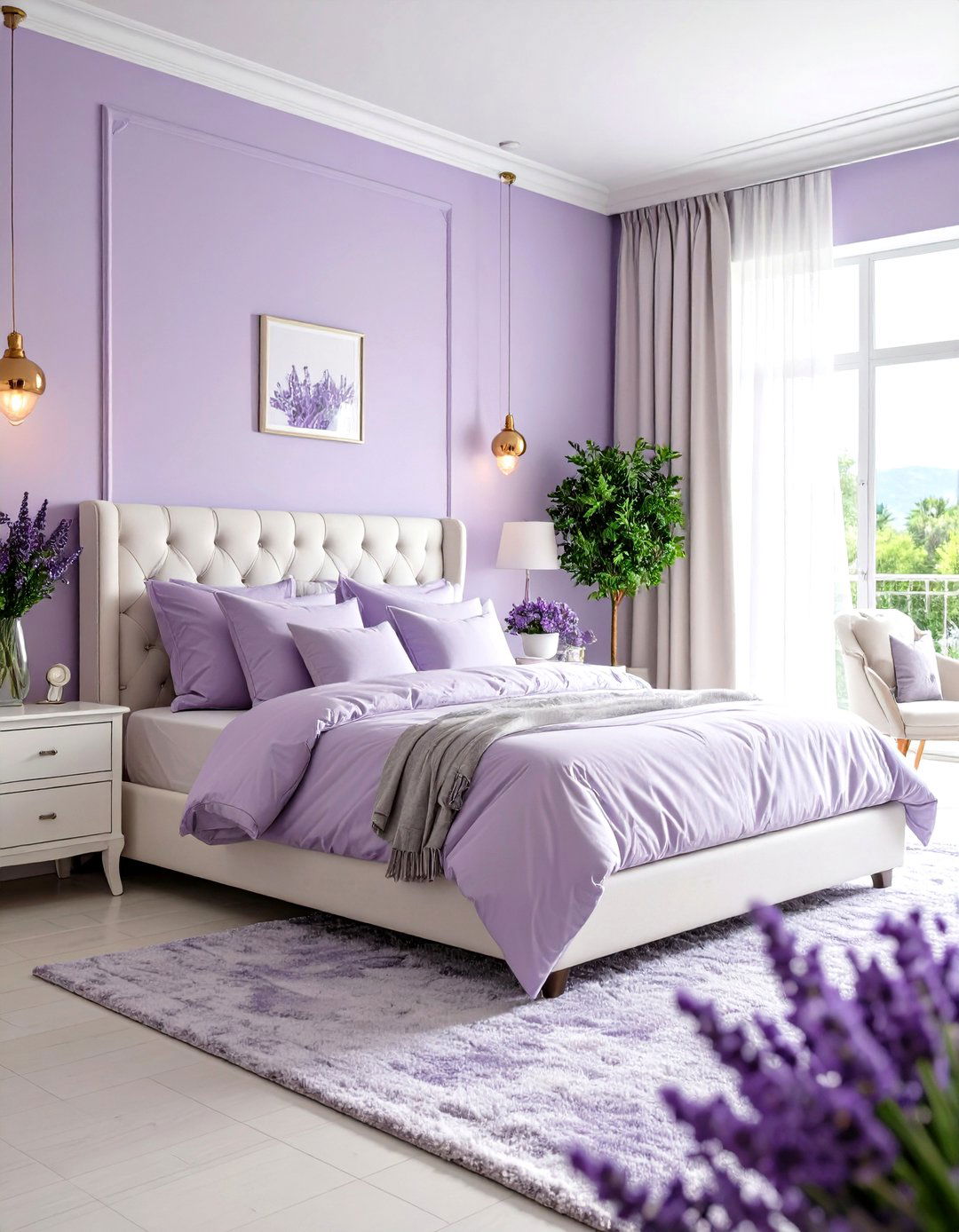Soft and Serene Lavender Bedroom - 30 little girl bedroom ideas