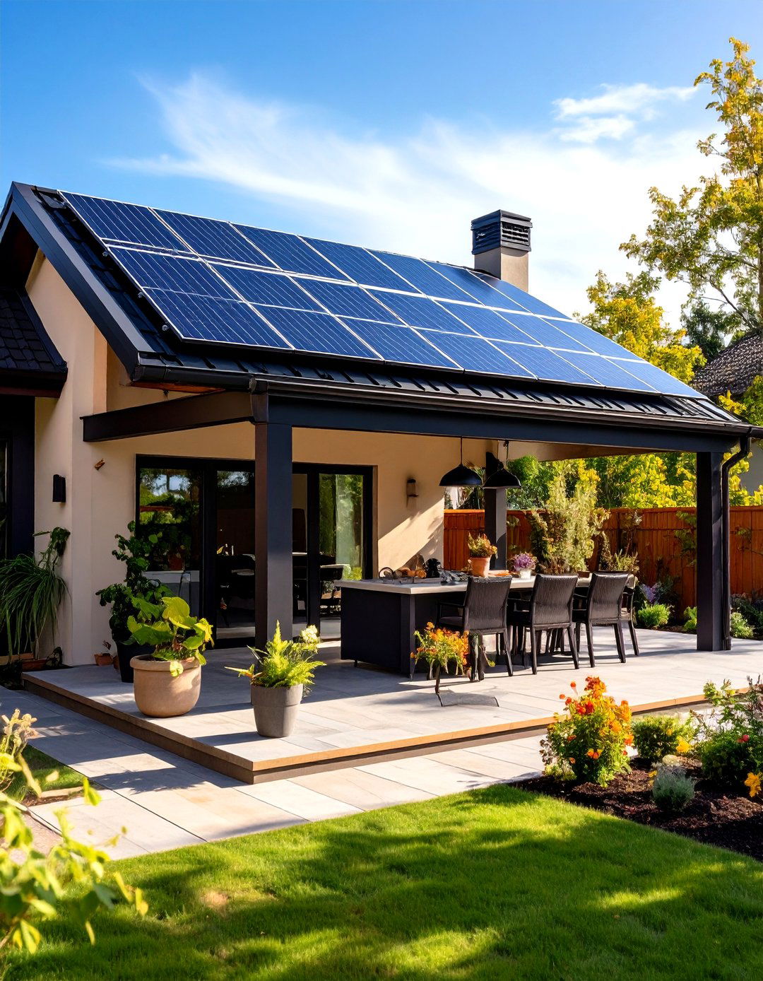 Solar Panel Patio Canopy - 30 patio canopy ideas