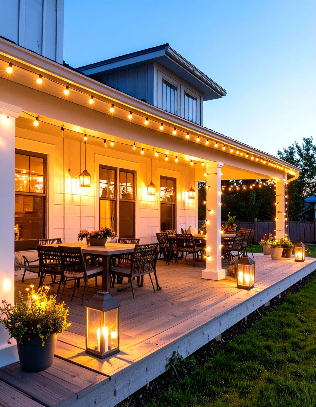 Solar Powered Lighting Scheme - 30 enclosed porch ideas on a budget