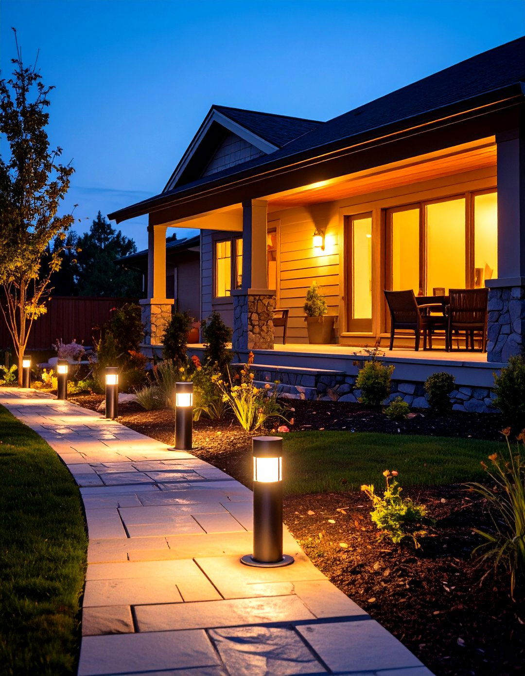Solar Powered Path Porch Lighting - 30 porch lighting ideas