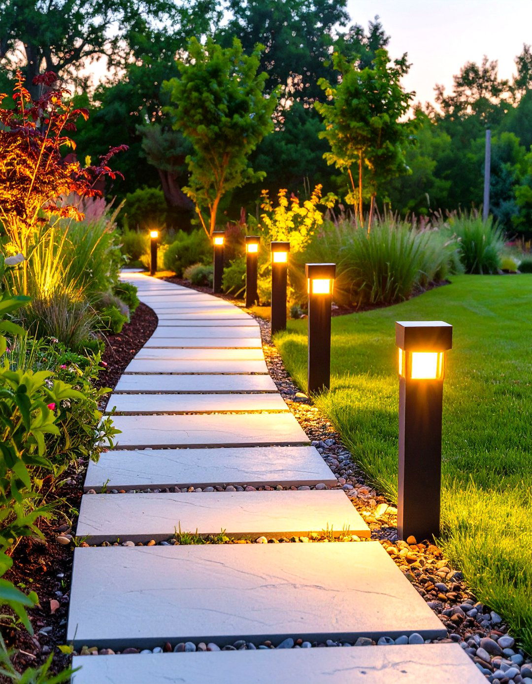 Solar Powered Pathway Lights - 30 outdoor decor ideas