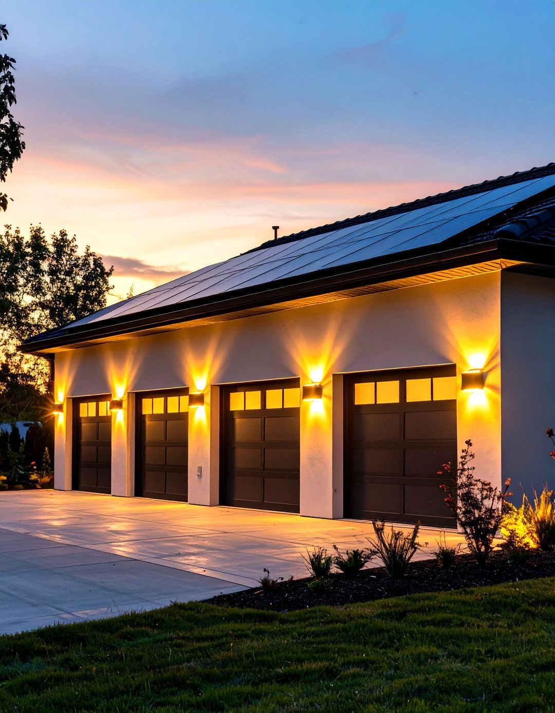 Solar Powered Wall Sconces - 30 exterior garage lighting ideas