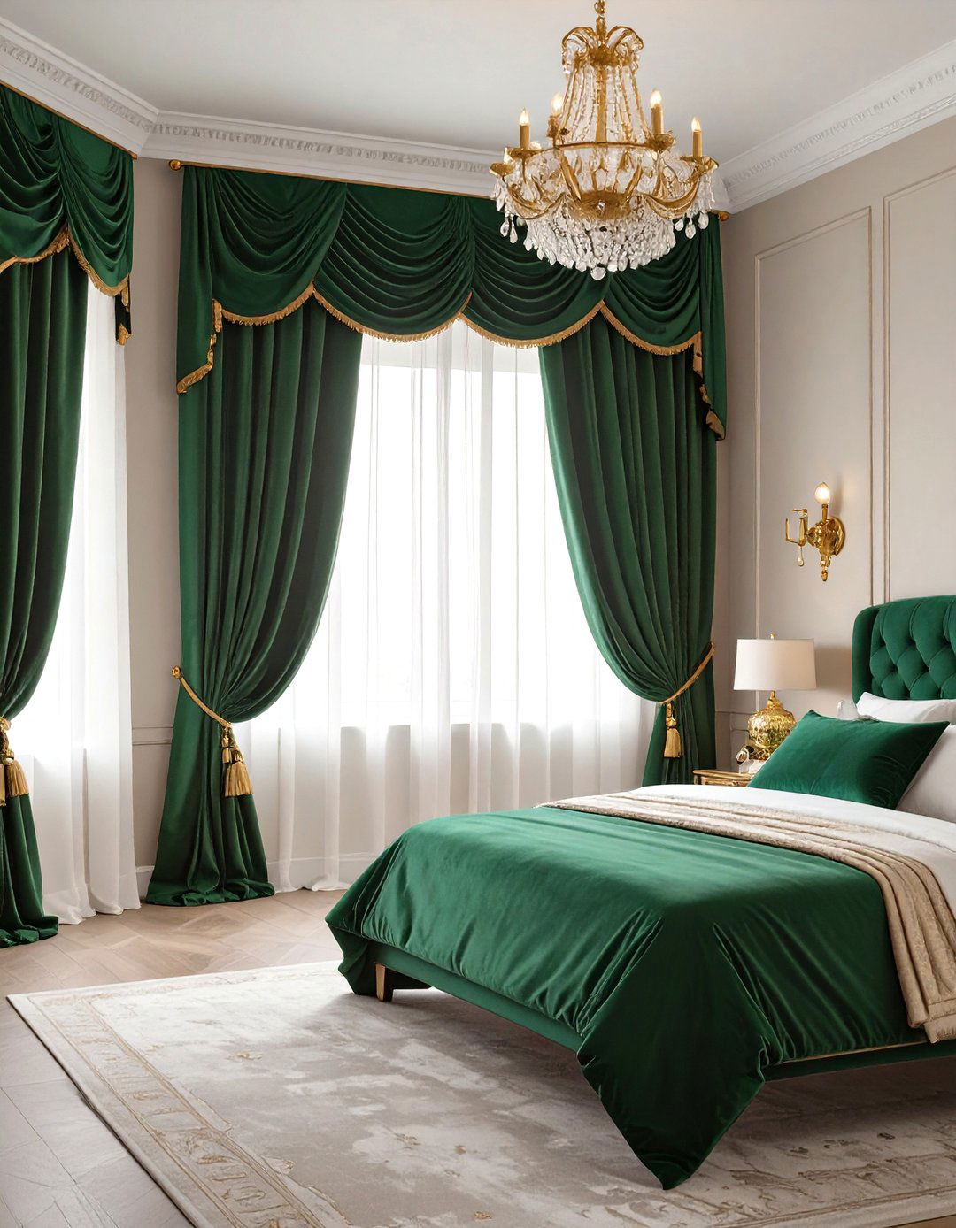 Solid Jewel Toned Curtains for a Rich Bedroom - 30 curtains for bedroom ideas