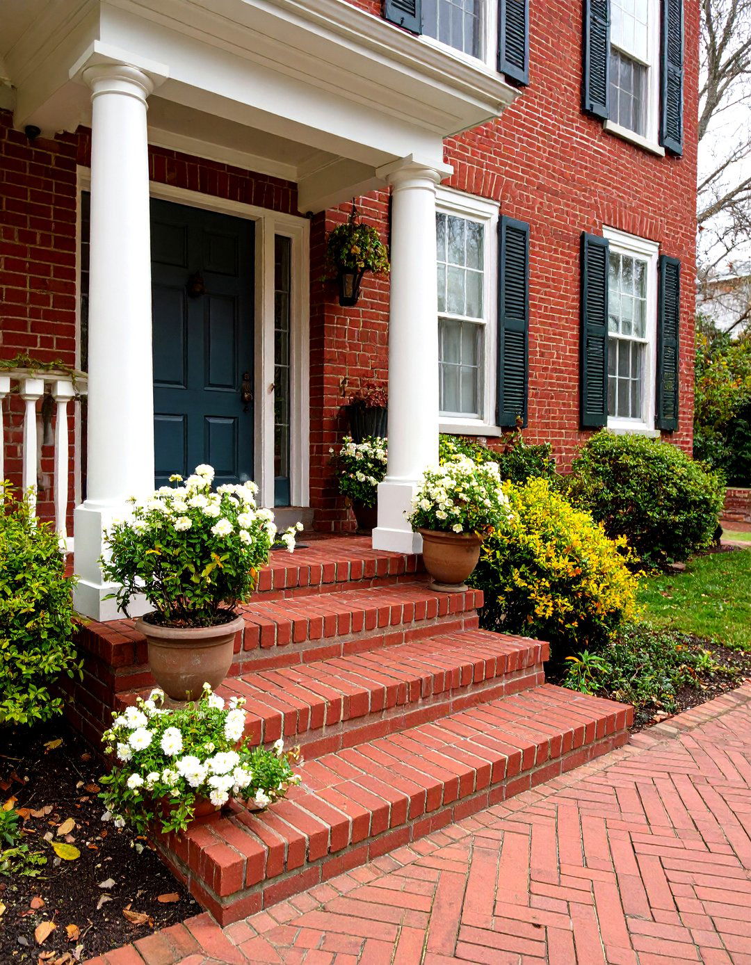 Solid Red Brick Porch Skirting - 30 porch skirting ideas