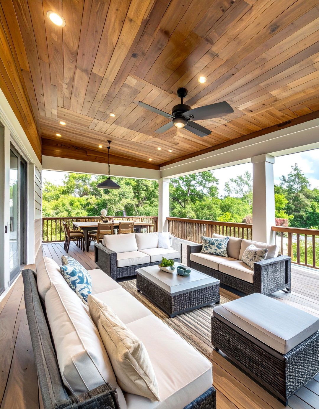 Solid Roof Extension Deck Covering - 30 deck covering ideas