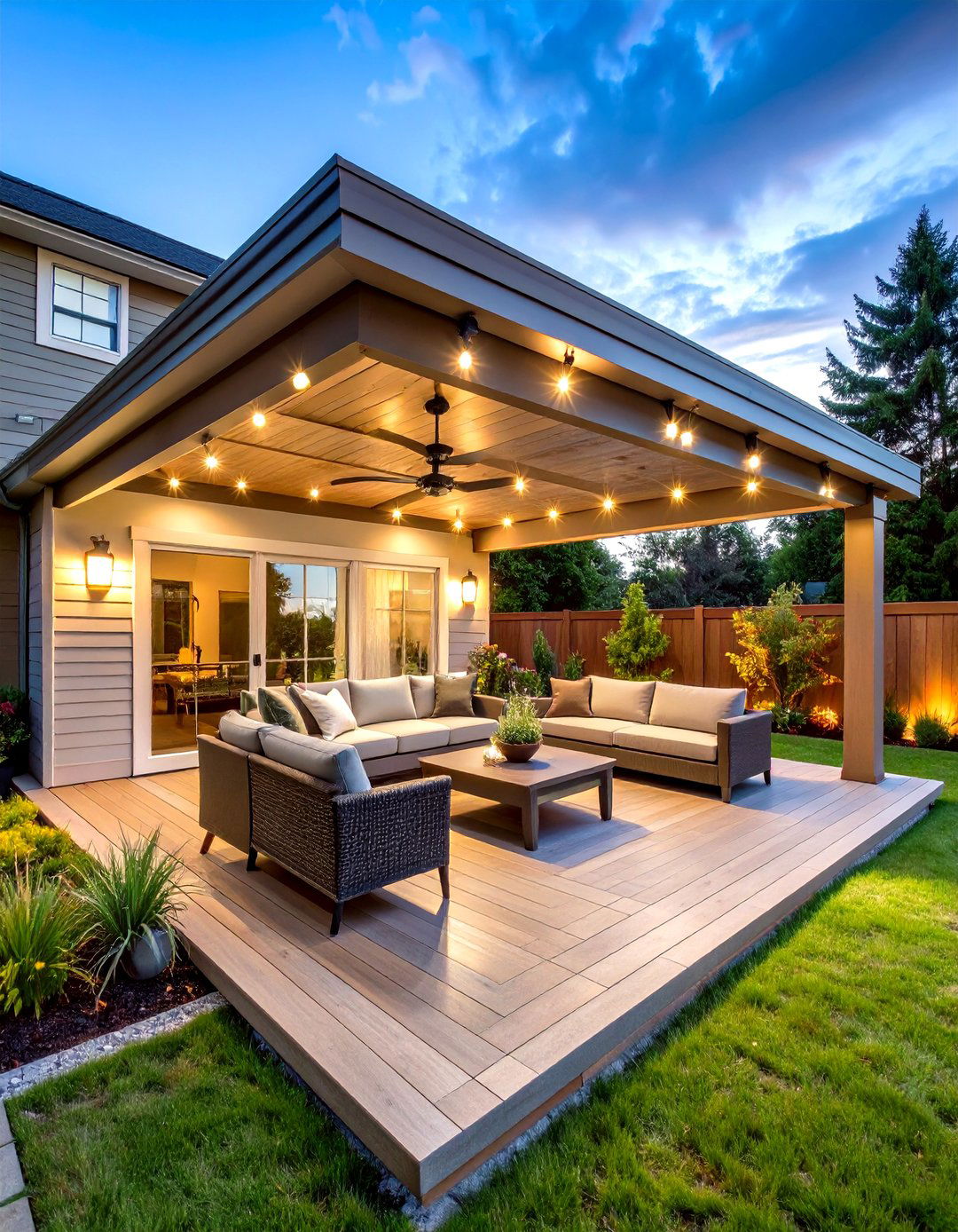 Solid Roof Patio Cover - 30 patio shade ideas