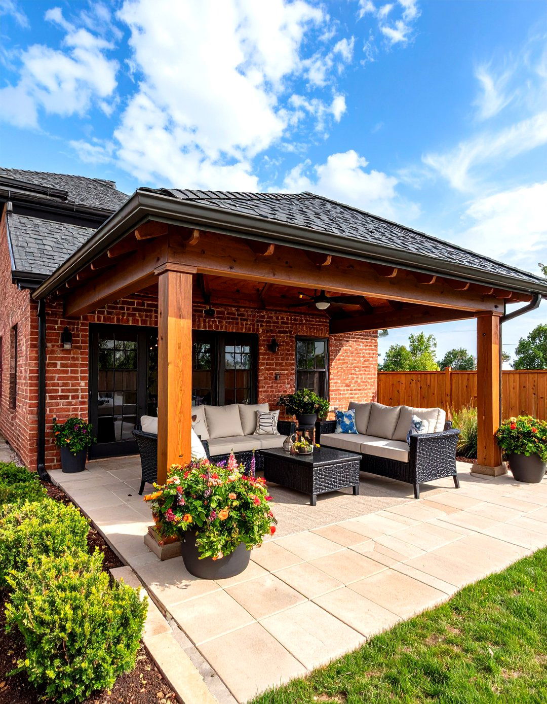Solid Roof Patio Extension - 30 patio covering ideas