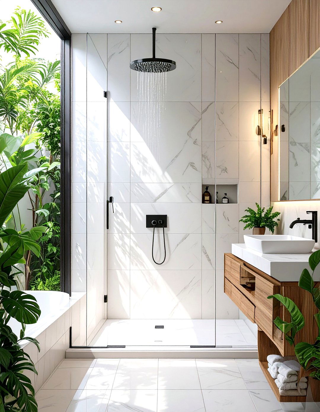 Solid Surface Panel Shower Walls - 30 shower wall ideas