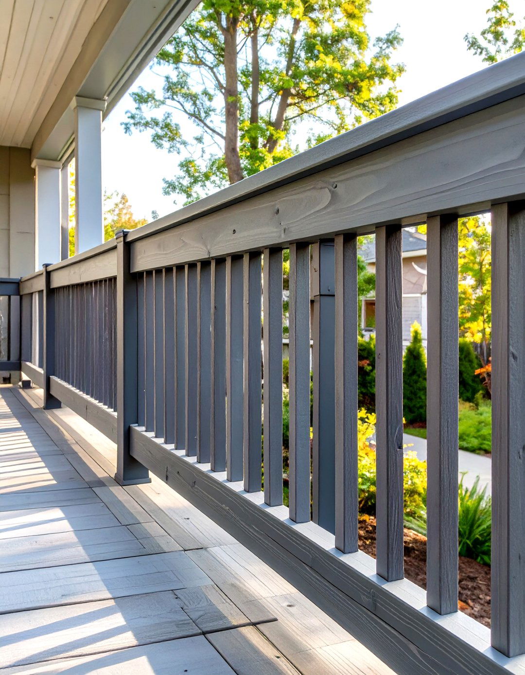 Solid Wood Panel Deck Railing - 30 wood cheap deck railing ideas