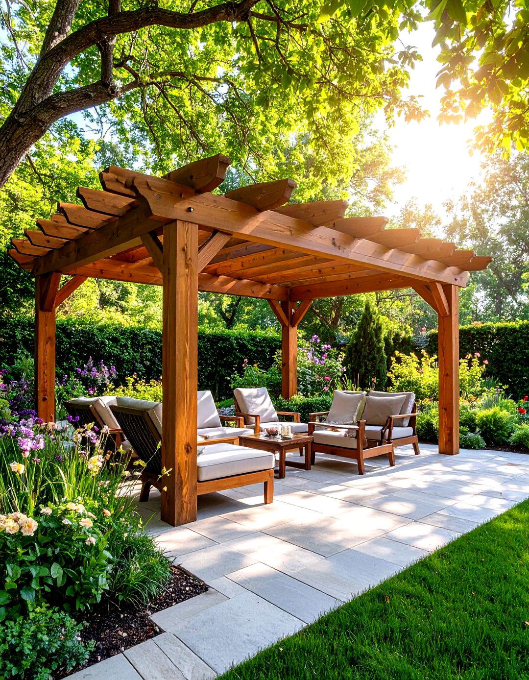 Solid Wood Pergola Patio Shades - 30 patio shades ideas