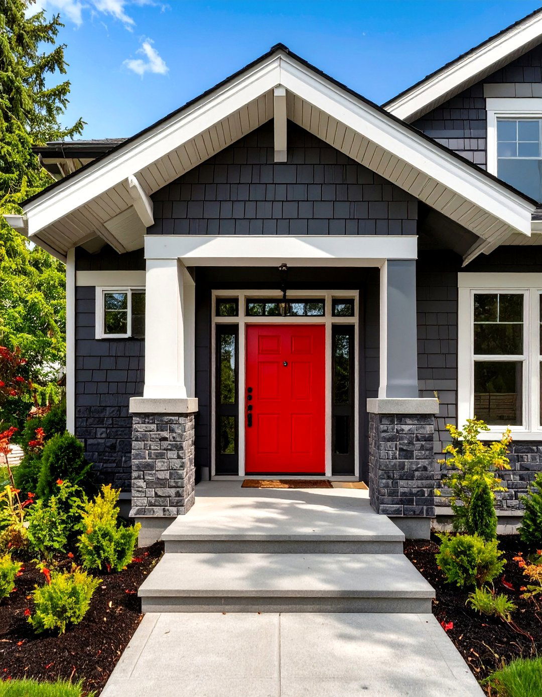 Sophisticated Charcoal Gray Brick Homes - 30 house exterior brick paint color ideas