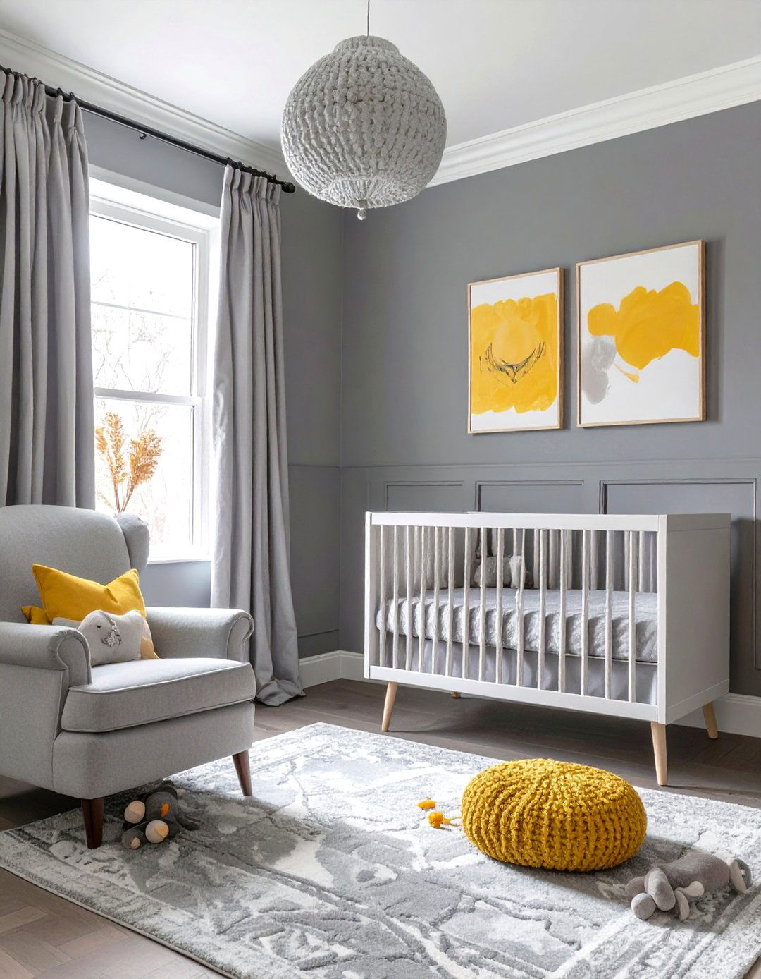 Sophisticated Gray Nursery - 30 nursery design ideas