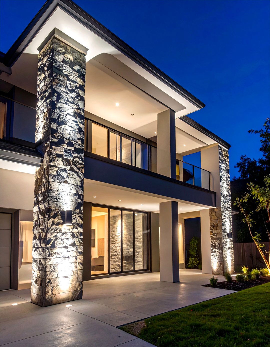 Sophisticated Uplighting for Architecture - 30 outdoor  lights ideas