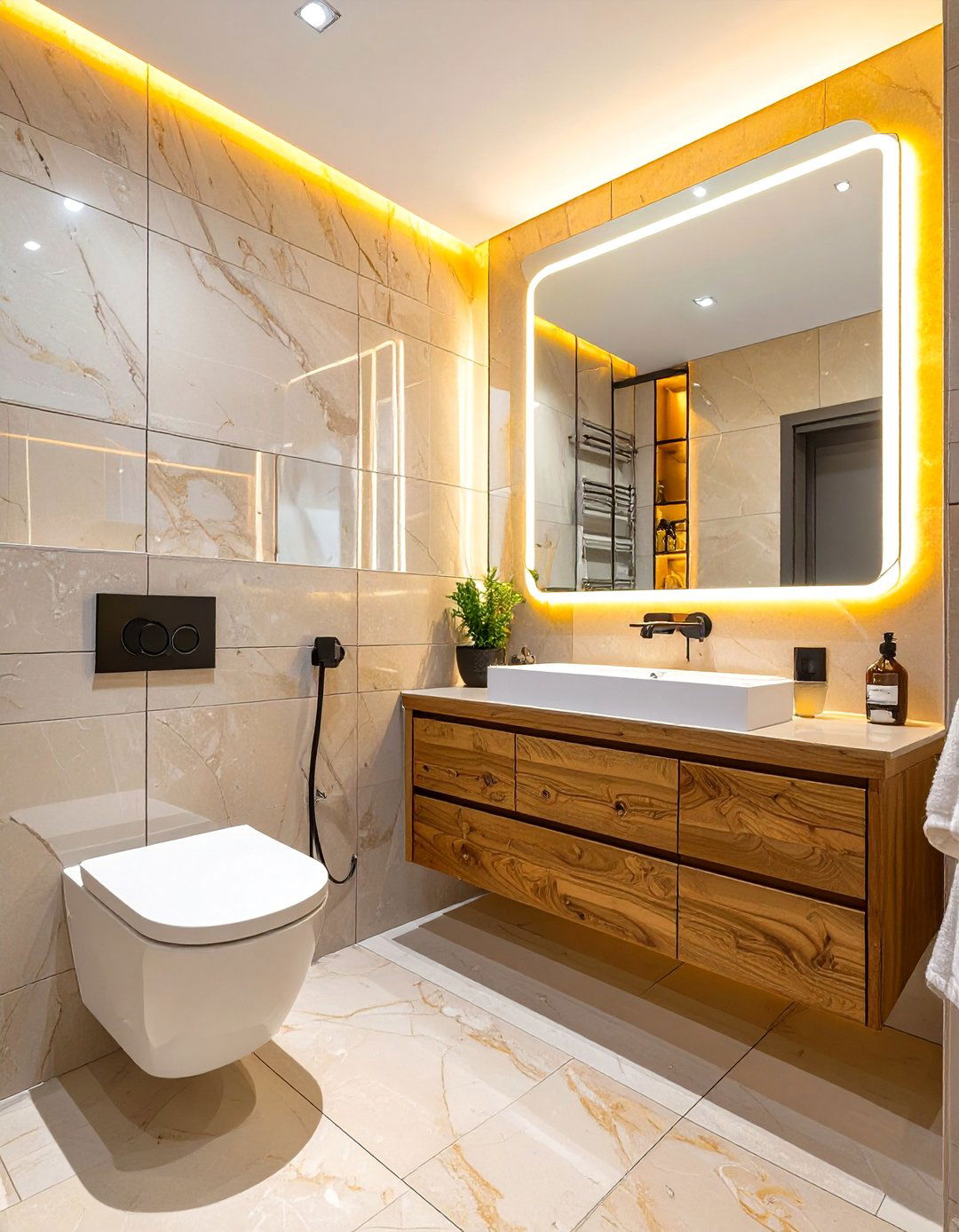 Sophisticated Urban Bathroom - 30 bathroom makeover ideas