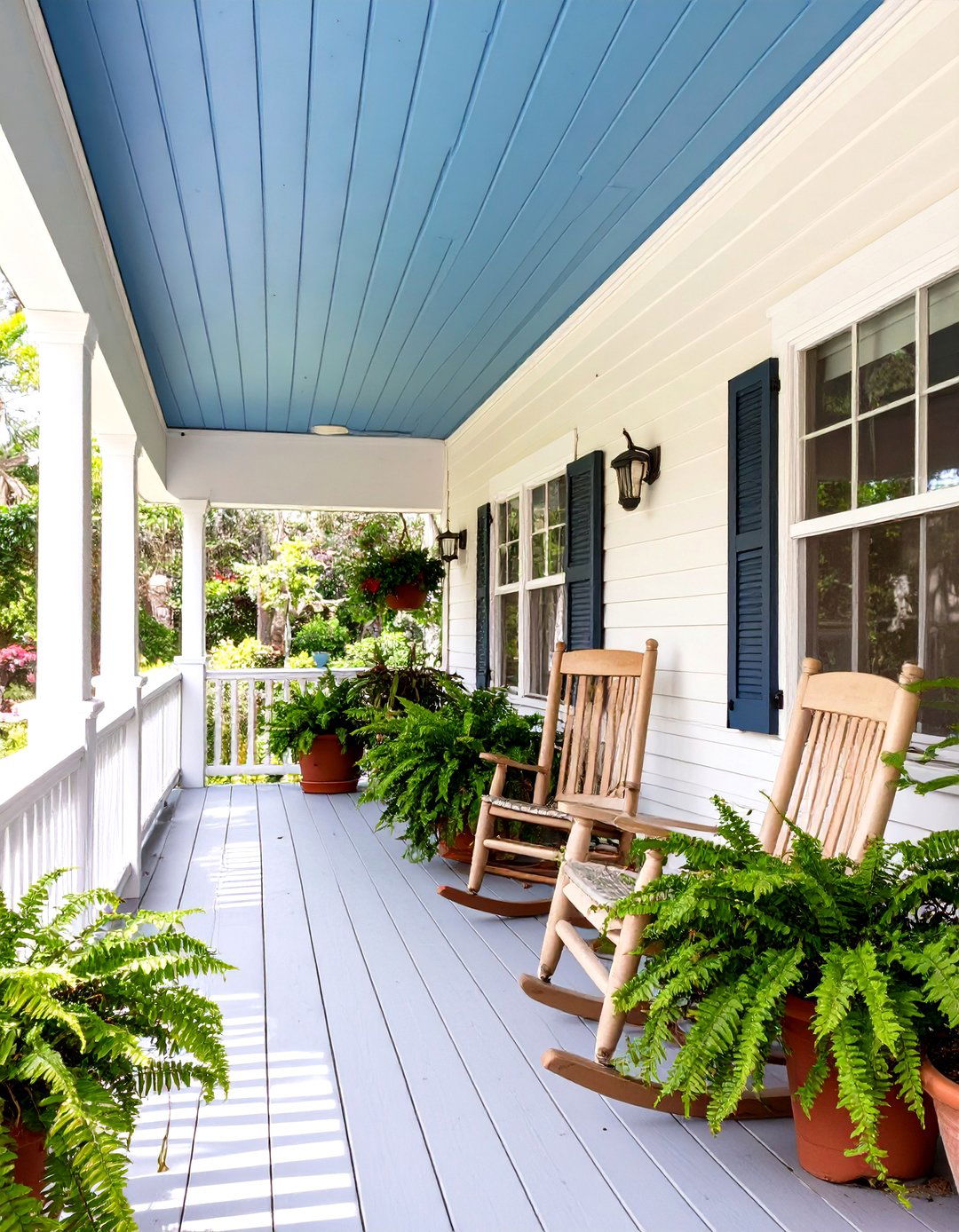 Southern Charm Veranda - 30 mobile home porch ideas