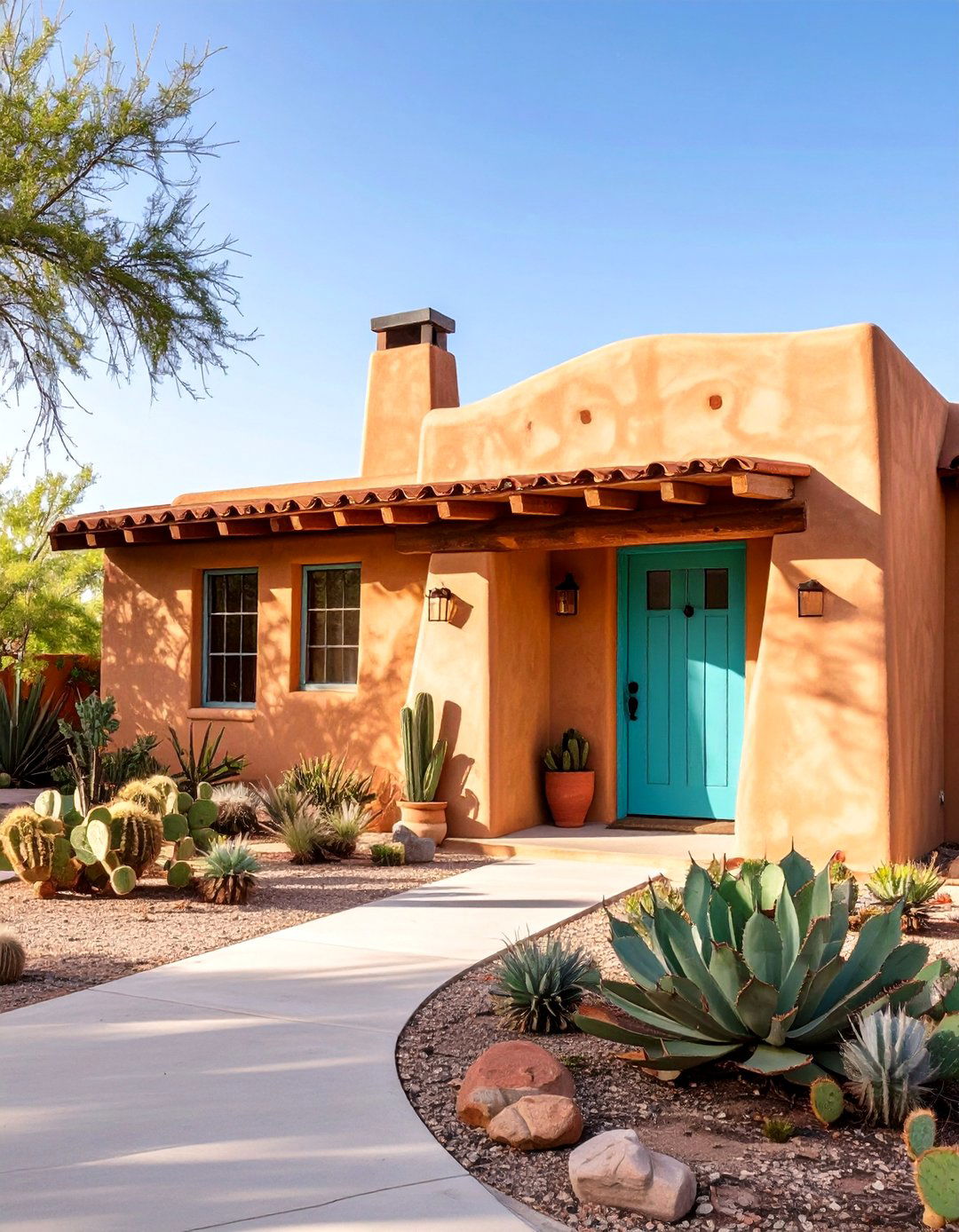 Southwestern Adobe Bungalow - 30 bungalow house design ideas