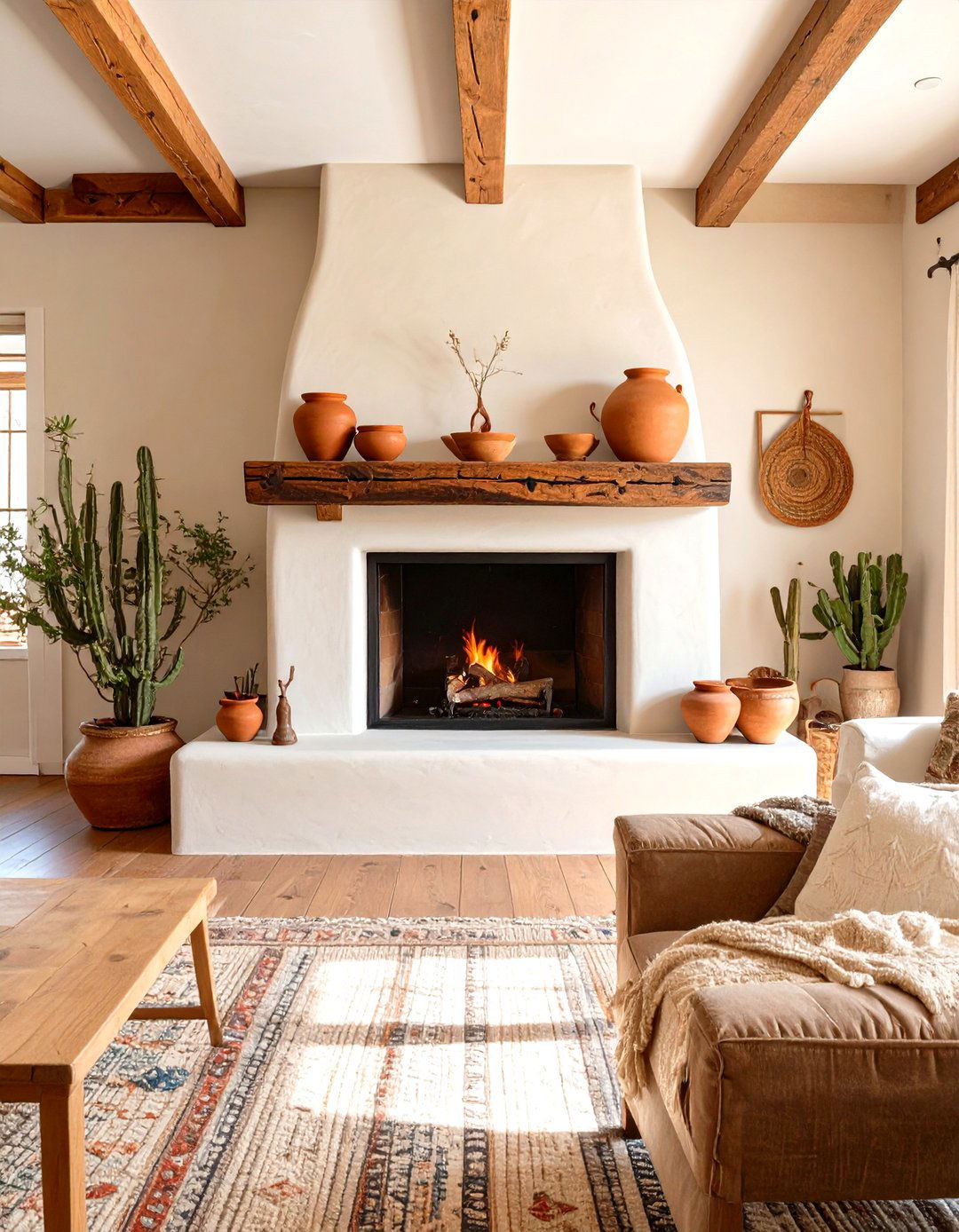Southwestern Adobe Fireplace as a Focal Point - 30 southwestern interior design ideas