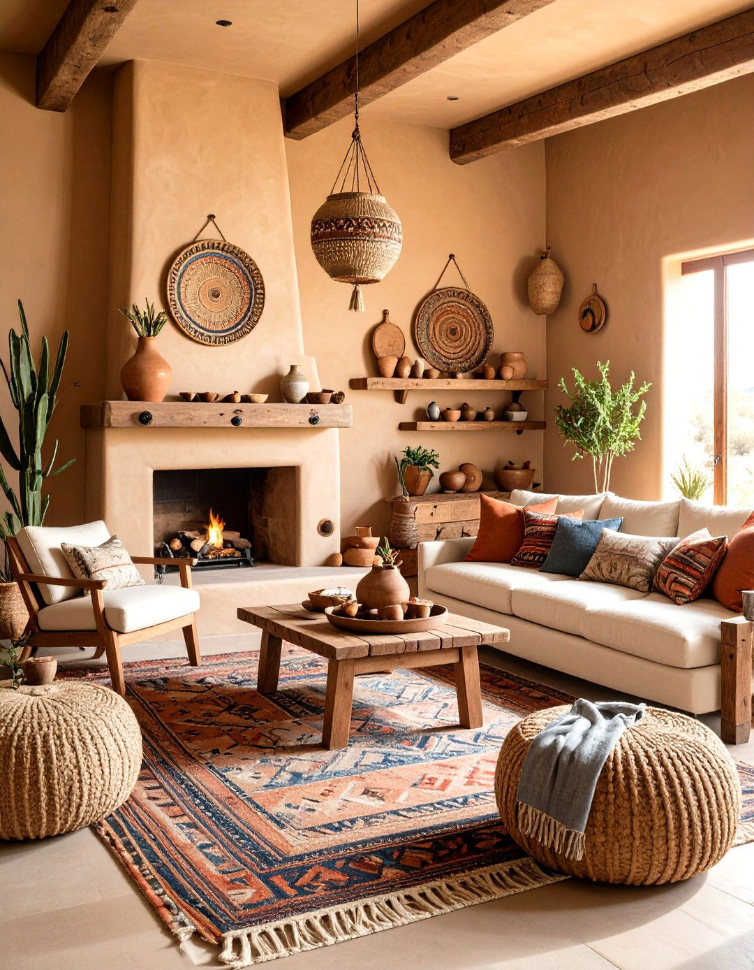 Southwestern Adobe Living Room - 30 design living room ideas
